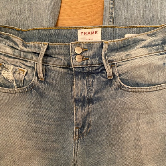 Frame Heritage Le Sylvie Slender Straight Jeans - Picture 3 of 5